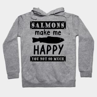 Salmon Fishing Salmon Fishing North Cape Hiking Algae Hoodie